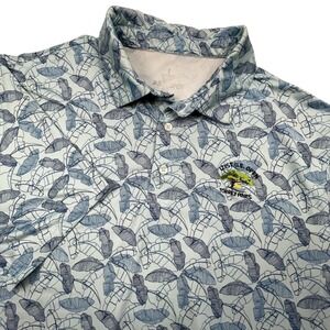 Golf Polo Mens XL‎ Performance Stretch U.S. Open Torrey Pines Blue Palm